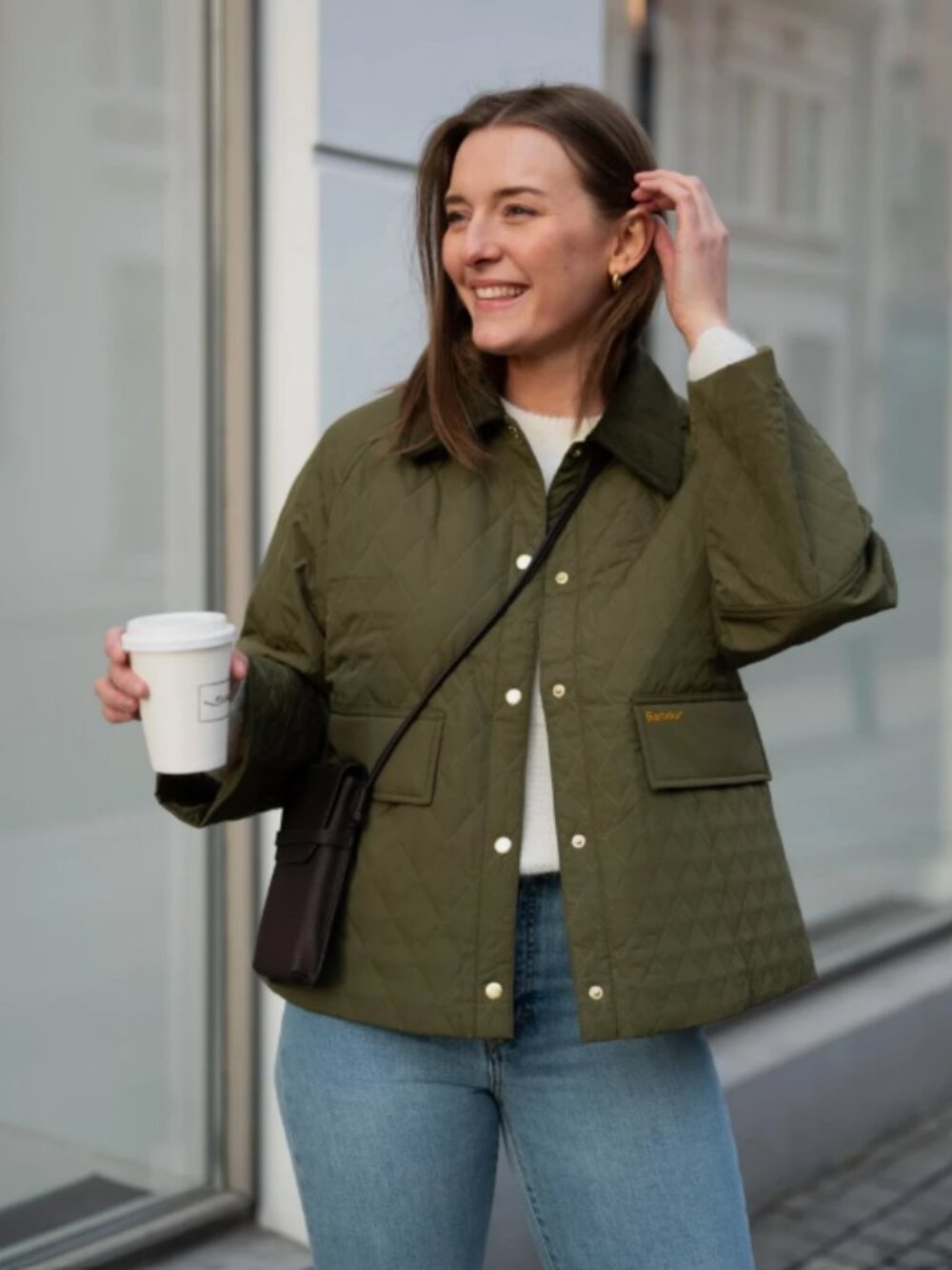 Barbour Kirby Quilted Jacket MSRP$340 Everyday, Transitional Layer~ British Chic